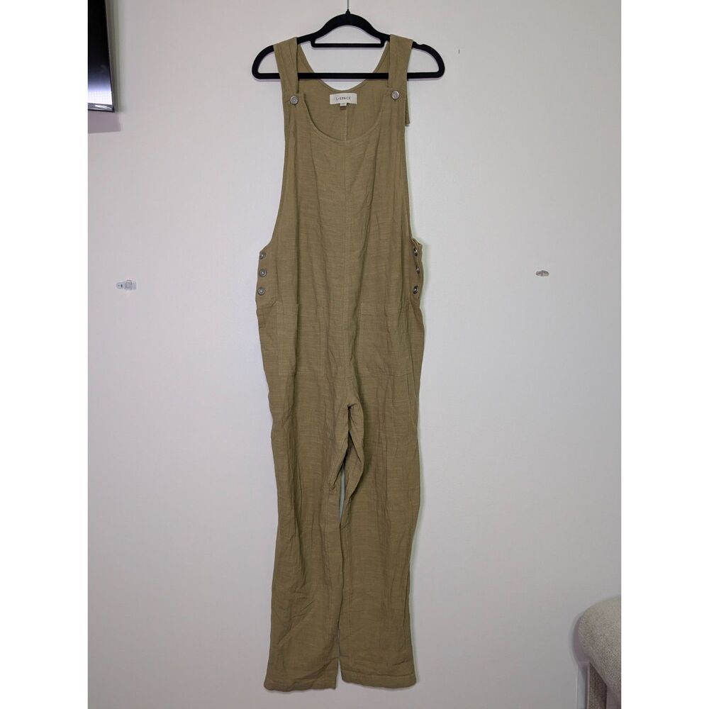 L Space Freya Jumper Coastal Cotton Gauze Overalls Medium Summer Vacation - Picture 2 of 9